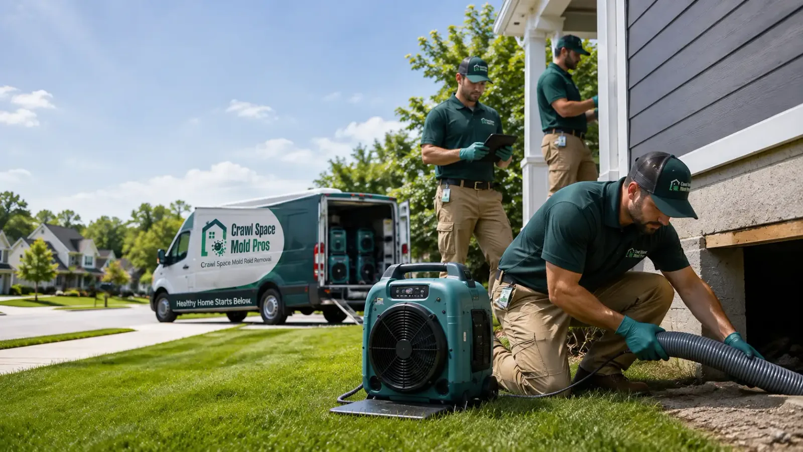 Crawl Space Mold Removal in Millville, MA